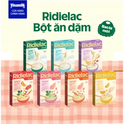 Bột ăn dặm Vinamilk RiDielac Gold hộp giấy 200g các loại