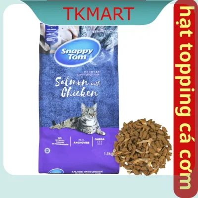 Thức Ăn Cho Mèo Snappy Tom Túi 1.5kg - Thức Ăn Hạt Mix Cá Cơm Cho Mèo - TKMART- Thức Ăn Mèo