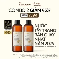 Combo 2 Nước tẩy trang bí đao Cocoon tẩy sạch makeup & giảm dầu 500ml