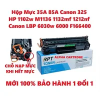 Hộp mực 85A 35A dành cho máy in Canon LBP 6030w 6000 6030 F158200 HP P1102/P1212/P1102W/1136/1216/1130 - LBP 3010/3050/3020 Hàng chính hãng Alpha Cartridge