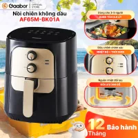 Nồi chiên không dầu GAABOR 6.5 lít AF65M-BK01A dung tích lớn, công suất mạnh 1400W nồi chiên đa năng
