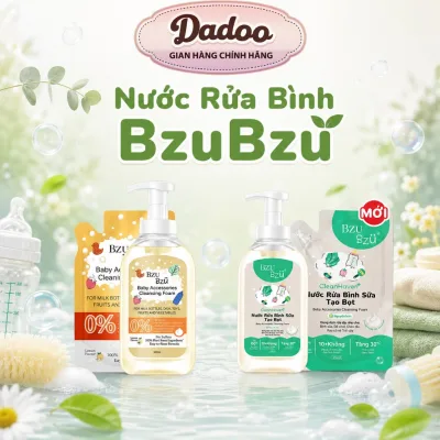 Nước Rửa Bình Sữa Và Đồ Dùng Em Bé Tạo Bọt Chiết Xuất Thực Vật (Chai 500ml / Túi 400ml)