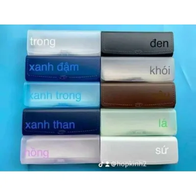 phụ kiện kính mắt acb VIETNHAT Hộp đựng kính mắt,hộp cận nhựa( thanh lý), chất nhựa giúp bảo vệ mắt kính