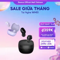 Tai Nghe Baseus WM01 Bluetooth 5.3 tai nghe Chống Ồn Có Micro điều Khiển Bằng Cảm ứng