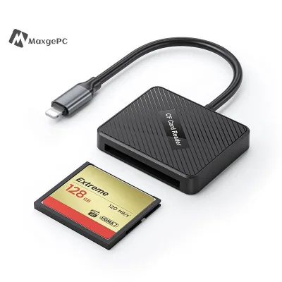Đầu đọc thẻ nhớ Type-C USB 2in1 CF cho laptop/máy tính bảng/điện thoại/máy ảnh, bộ chuyển đổi USB-C