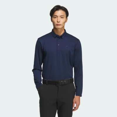 adidas Đánh gôn Áo Polo Dài Tay Nam Màu xanh da trời JM7117