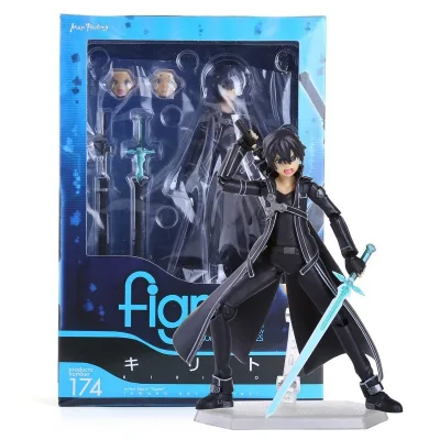 Figma 174 Kirigaya Kazuto Nhân Vật Hành Động – Sword Art Online PVC Sưu Tập Đồ Chơi Figura