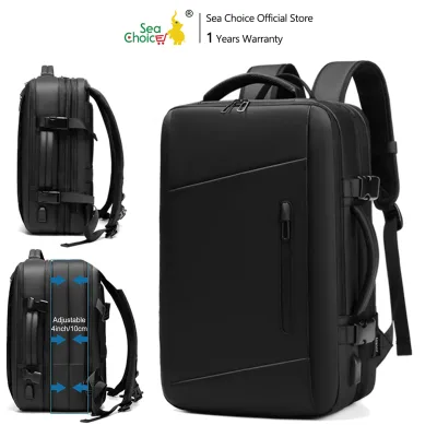 Sea Choice SC1022 backpack 10cm expansion layer large capacity laptop waterproof Oxford fabric and USB charging port
