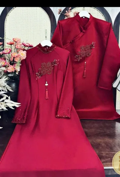 Áo dài hỏi cưới cặp