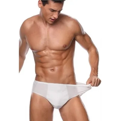 Sporty Cotton Paper Underwear, Disposable Cotton Fabric for Men, Made of Cotton, Suitable for Traveling, Picnics, and Military Training.