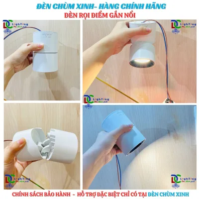 Đèn rọi điểm gắn nổi AFC-645 chính hãng Anfaco lắp shop thời trang, showroom nội thất