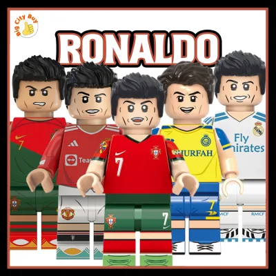 Ronaldo Nổi Tiếng Đồ Chơi Lắp Ráp Mô Hình Nhân Vật Cristiano Ronaldo Cầu Thủ Bóng Đá 45CTB