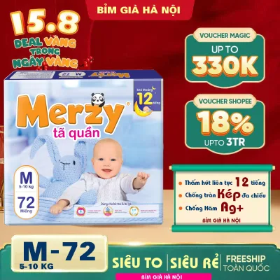 Bỉm Siêu thấm Merzy M72 L64 XL56 và Tã quần Bonny M50 L50 XL50 2XL50 3XL50 #bỉm Bonny #tã Bonny honey merzy #tã honey