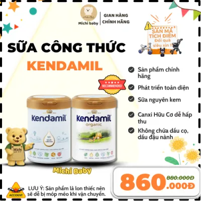 Michibaby Live - Sữa công thức Kendamil Organic và Classic Đầy Đủ Số 1,2,3 Nhập Khẩu Chính Ngạch Lon 800g- MC553