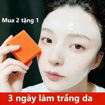 Skin Whitening Soap Contains Vitamin C, Brightens the Skin, Removes Yellow Spots, Restores and Moisturizes, and Improves Dull Skin Condition. Skin Care