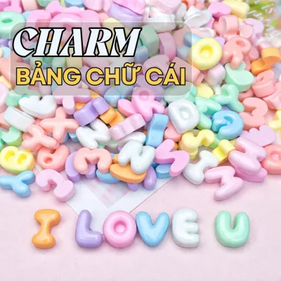 Charm Chữ Cái DeCor Nhiều Màu Sắc Dễ Thương Dán Mũ Bảo Hiểm Trang Trí Điện Thoại Đồ Chơi, Xe Máy, Oto