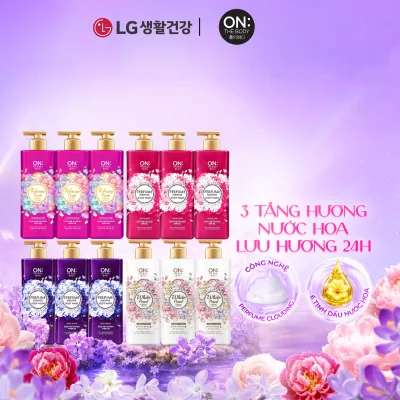 Combo of 3 Shower Gel and 3-Layer Perfume with On: the Body Scent That Lasts 24 Hours 1kg