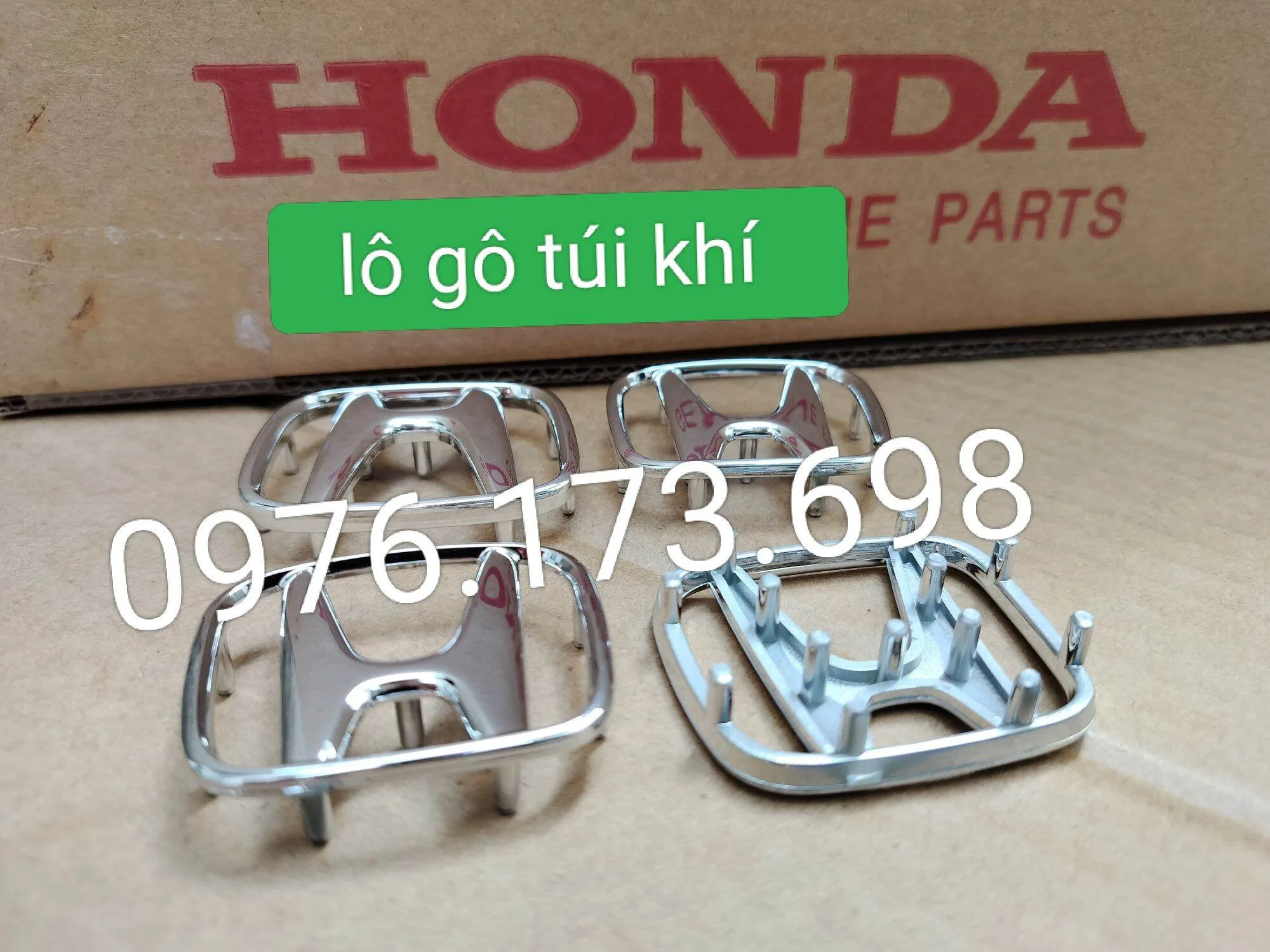 Lô gô túi khí vô lăng honda civic 2006_2011, crv 2007_2012, phụ tùng ô tô
