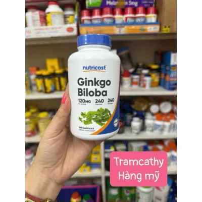 Ginkgo Biloba Nutricost 120mg 240 Capsules – Thực phẩm chức năng hỗ trợ tuần hoàn máu não