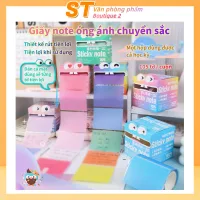 Giấy note dạng rút có hiệu ứng lấp lánh chuyển màu, chuyên dùng đánh dấu mục tiêu học tập cho học sinh