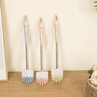 Tay Cầm Dài Bàn Chải Vệ Sinh Bộ Sáng Tạo Phòng Tắm Hộ Gia Đình Vệ Sinh Rửa Nhà Vệ Sinh Bàn Chải Vệ Sinh Thép Không Gỉ Bàn Chải Vệ Sinh Nhà Vệ Sinh