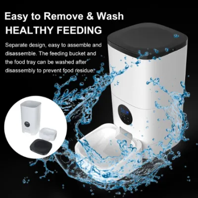 Máy cho chó mèo ăn tự động có camera theo dõi- hộp thức ăn tự động cho chó mèo 6L/4L