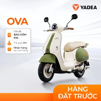 [ĐẶT TRƯỚC] Xe Máy Điện Yadea OVA -  80km Một Lần Sạc - Bảo hành 2 năm