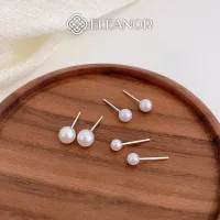 Bông tai chuôi bạc 925 Eleanor Accessories ngọc trai nhân tạo phụ kiện trang sức khuyên tai nữ 3364
