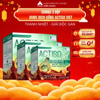Dung Dịch Uống ACTISO VIET - Thanh Nhiệt Cơ Thể, Mát Gan, Tăng Cường Chức Năng Gan