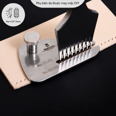 Nattools stainless steel white opaque leather clip holder leather tool DIY handbag purse wallet