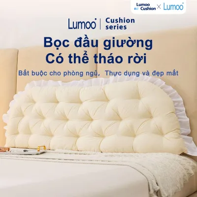 Lumoo bọc đầu giường Mềm mại 1m2/1m5/1m8 Mềm mại thoải mái thoáng khí Ôm sát lưng giảm mệt mỏi Đọc sách xem phim