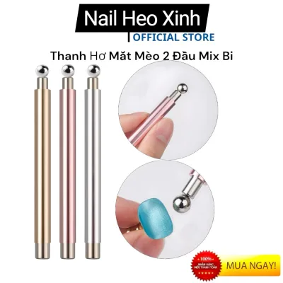 Thanh Nam Châm 2 Đầu Kim Loại Mix Bi Lực Hút Mạnh Đẩy Mắt Mèo Nghệ Thuật
