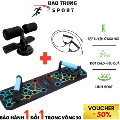 Dụng Cụ Bàn Chống Đẩy Đa Năng Hít Đất PUSH UP Tập Cơ Ngực Vai Tại Nhà Parralletes Calisthenic Gym
