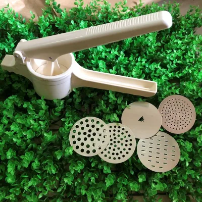 M1 Bộ Khuôn Ép Bún 5 Mặt ép tạo sợi đa dang, Bánh Canh, Bánh Lọt, Hủ Tiếu, Bún I Dụng cụ ép Khoai Tây nhiển mịn Sử dụng Đa Năng. . Đồ gia dụng Nhà Bếp Dụng cụ pha chế Nguyên liệu Thực Phẩm