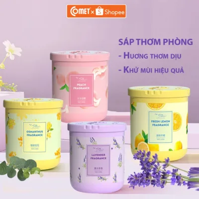 Sáp Thơm Phòng Khử Mùi COMET 190G Mùi Thơm Dịu Nhẹ Cho Phòng Ngủ Tủ Quần Áo, Sáp Thơm Tủ Đồ Nhà Vệ Sinh