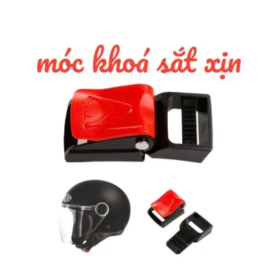 Bộ khóa cài chốt gài mũ bảo hiểm xe máy đủ loại thay thế cho tất cả các loại nón bảo hiểm trên thị trường