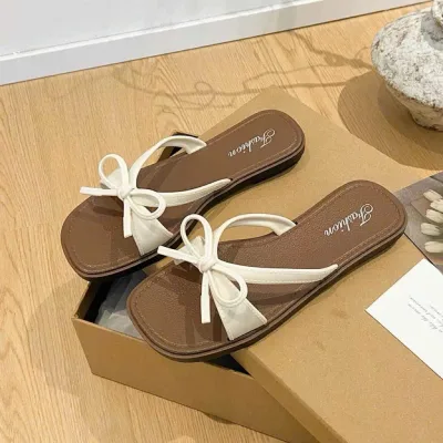 Dép mùa hè Dép nữ Ins New Giải trí Thời trang- NƠ