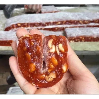 Bánh chè lam gấc, kẹo chè lam gấc mềm, dẻo hộp 1kg