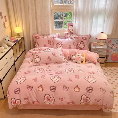 Bộ Chăn Ga Gối Nỉ Sữa Mịn Chất Liệu Cao Cấp CAS Decor