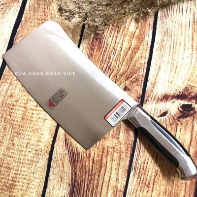 Dao Chặt Xương Lưỡi Thép Không Rỉ , Cán Inox Cao Cấp. Đồ Gia Dụng nhà bếp pha chế làm bánh nguyên liệu