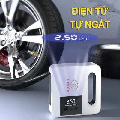 Premium Toyota Auto shut off car air pump electronic clock car air pump kit car motorcycle hand pump-wheel and tire care accessories