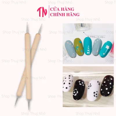 Bút, Cây chấm bi cán gỗ cao cấp dụng cụ chuyên dụng làm móng tay nghệ thuật nail