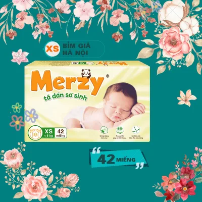 Tã dán sơ sinh MERZY, Tã dán xs merzy ( 42 MIẾNG) xs MERZY 42 miếng #bỉm merzy #tã merzy #tã dán sơ sinh Merzy