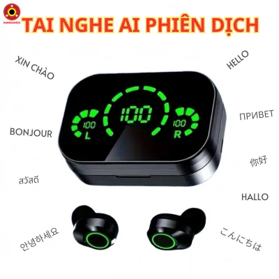Tai Nghe AI Phiên Dịch YD03 - Dịch Thuật Tất Cả Ngôn Ngữ, Âm Thanh HIFI, Kết Nối Ổn Định, Pin Trâu