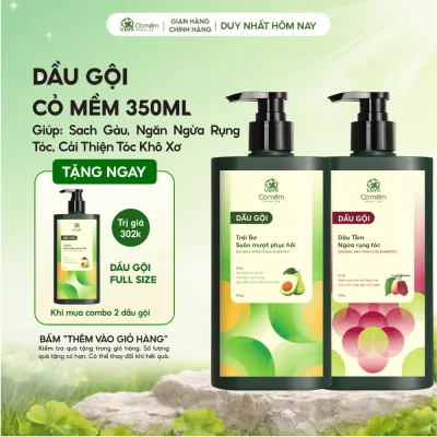 Dầu Gội Sach Gàu, Ngăn Ngừa Rụng Tóc, Cải Thiện Tóc Khô Xơ Gãy Rụng Chẻ Ngọn Cỏ Mềm 350ml