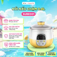 Nồi Nấu Cháo Cho Bé BEAR 0.8L Nấu Chậm Điện Cách Thuỷ Hầm Cháo Nhừ Chưng Yến Giữ Lại Chất Dinh Dưỡng Cho Bé SUBE001