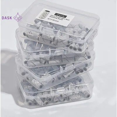 Dây chà nhám vòng thép không gỉ cho móng tay, giấy nhám, giá đỡ, phụ kiện khoan móng nghệ thuật [Analleyshop] [vn]