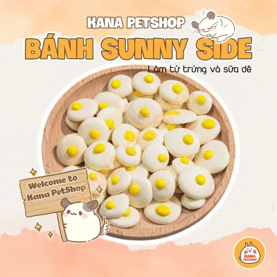 Sunny Side Baby Biscuit for Hamsters 🐹 FREESHIP 🐹 - Goat Milk Sunny-Side-Up Biscuits, No Added Spices for Healthy Weight Gain