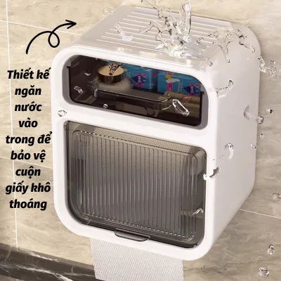 HỘP ĐỰNG GIẤY VỆ SINH DÁN TƯỜNG