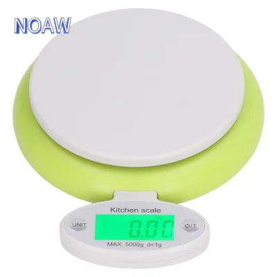 NOAM Cân, 5000g / 1g Màn hình LCD Cân nhà bếp thực phẩm, Dụng cụ nhà bếp Độ chính xác cao Dễ sử dụng Dụng cụ cân trang sức có thể gập lại Làm bánh / Nấu ăn / Chuẩn bị bữa ăn / Cà phê